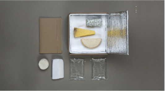 Packaging of the cheesebox