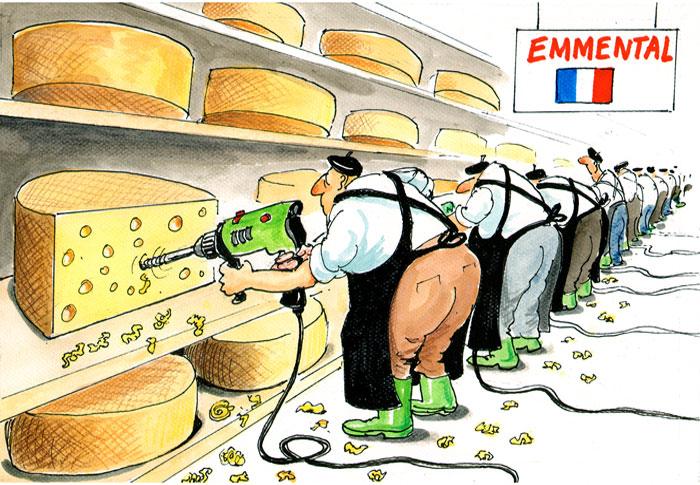 Les trous dans l'emmental