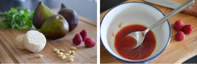 rigottes de condrieu framboise figue salade