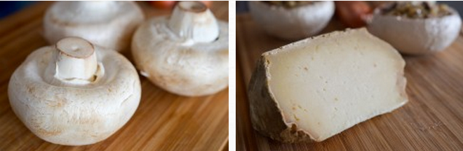 champignon farçi façon crumble champignon lavort fromage