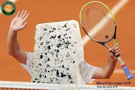 Bleu d'Auvergne tête de série numéro 8 Bleu d'Auvergne tennis roland claquos