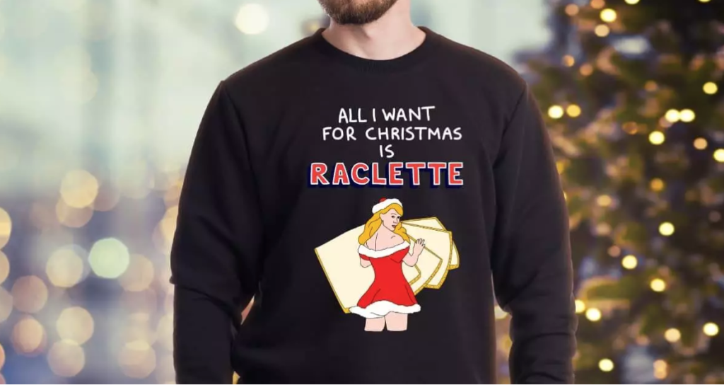 Pull noël raclette